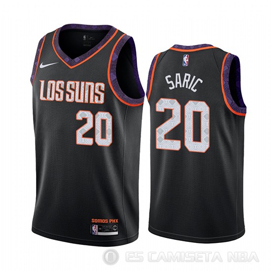 Camiseta Dario Saric #20 Phoenix Suns Ciudad Negro - Haga un click en la imagen para cerrar
